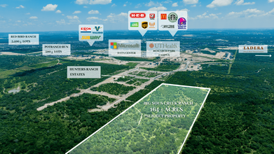 Big Sous Creek Ranch, Castroville, TX - aerial  map view - Image1