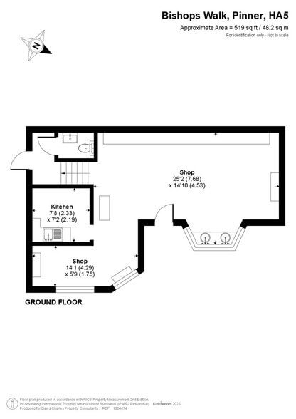2 Bishops Walk, Pinner to rent - Floor Plan - Image 2 of 13