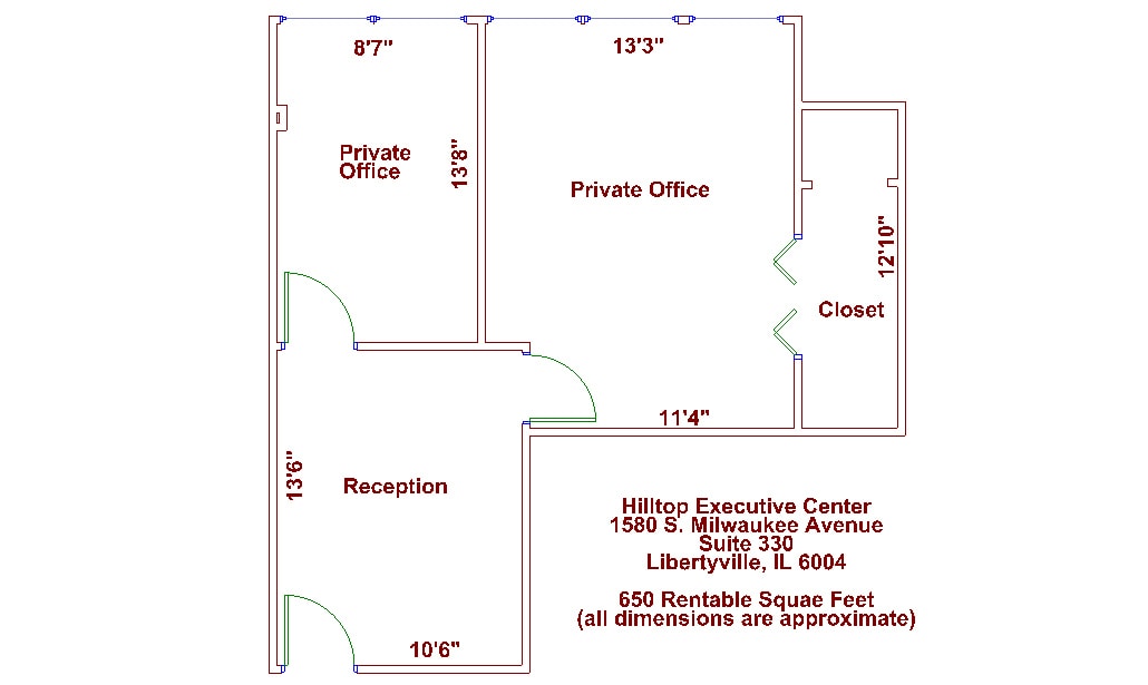 1580 S Milwaukee Ave, Libertyville, IL to rent Floor Plan- Image 1 of 1