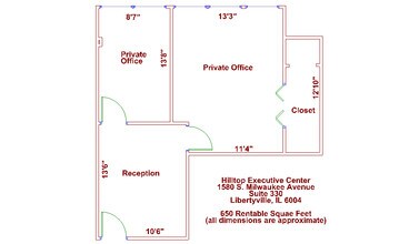 1580 S Milwaukee Ave, Libertyville, IL to rent Floor Plan- Image 1 of 1