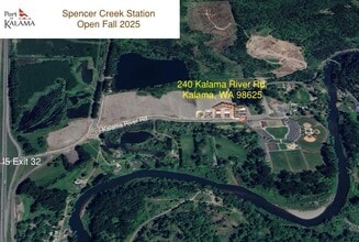 240 Kalama River Rd, Kalama, WA - AERIAL map view