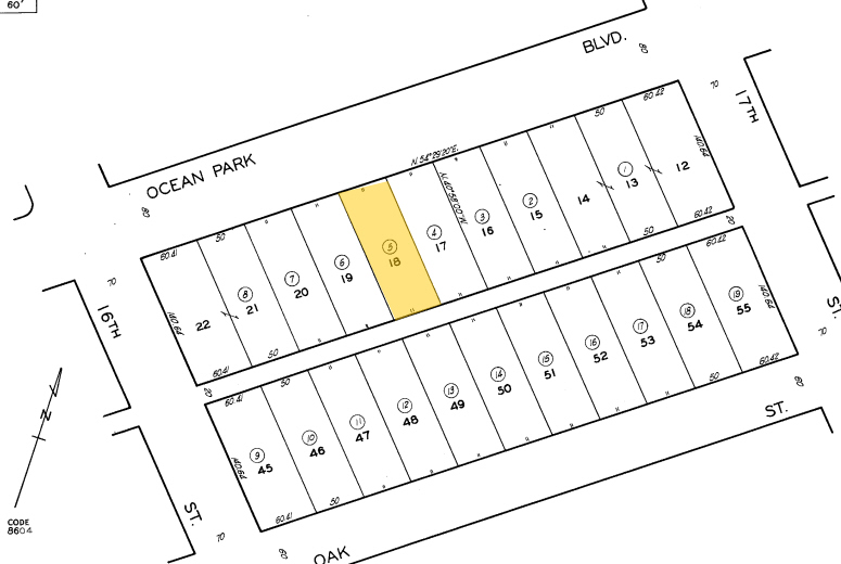 1624-1626 Ocean Park Blvd, Santa Monica, CA for rent - Plat Map - Image 2 of 17