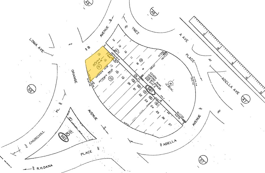 1305 Orange Ave, Coronado, CA for rent - Plat Map - Image 2 of 2