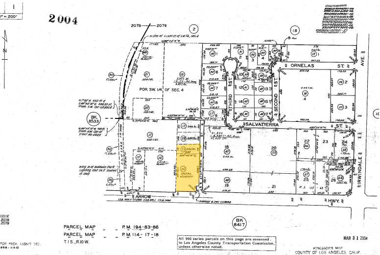 15633 Arrow Hwy, Irwindale, CA for sale - Plat Map - Image 2 of 2