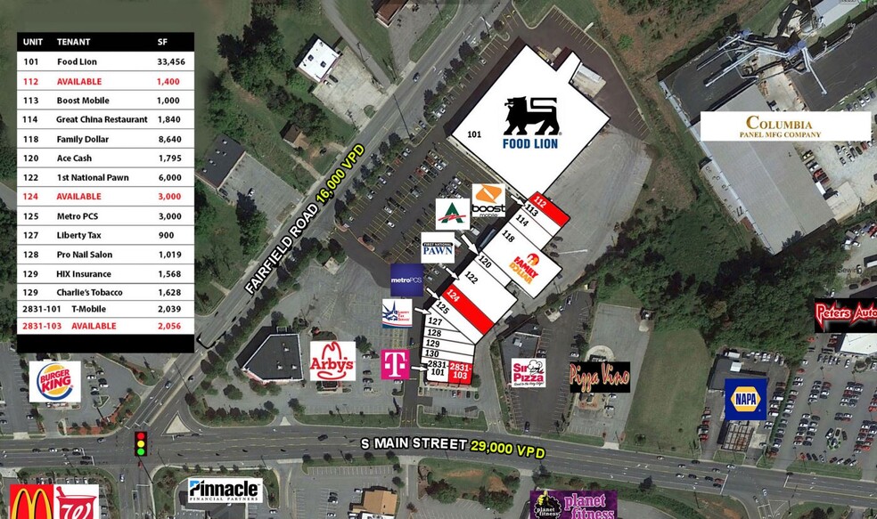 2831 S Main St, High Point, NC for rent - Site Plan - Image 3 of 3