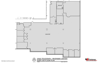 25925 Telegraph Rd, Southfield, MI for rent Floor Plan- Image 1 of 1