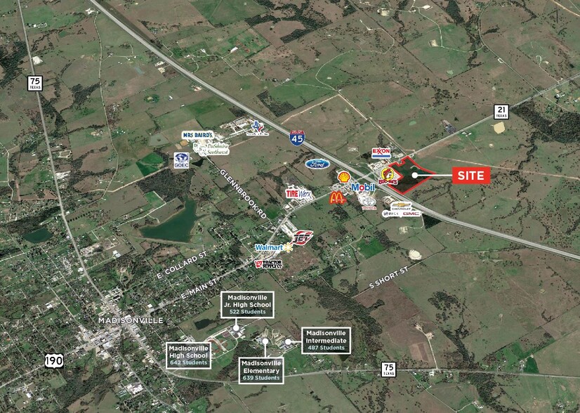 I-45, Madisonville, TX for sale - Aerial - Image 2 of 2