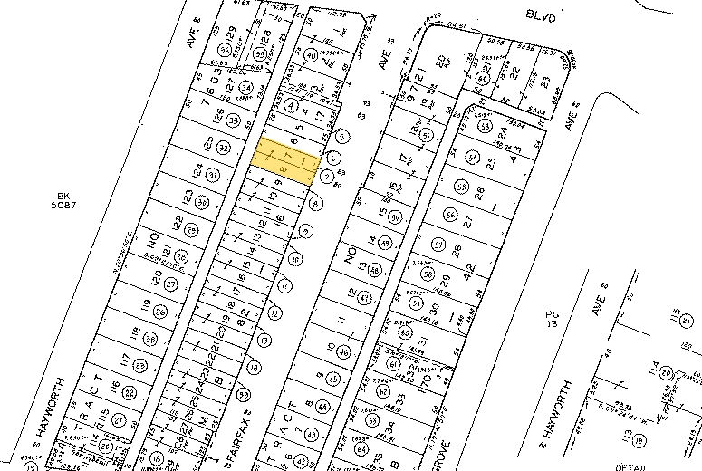 1025-1027 S Fairfax Ave, Los Angeles, CA for rent - Plat Map - Image 2 of 4