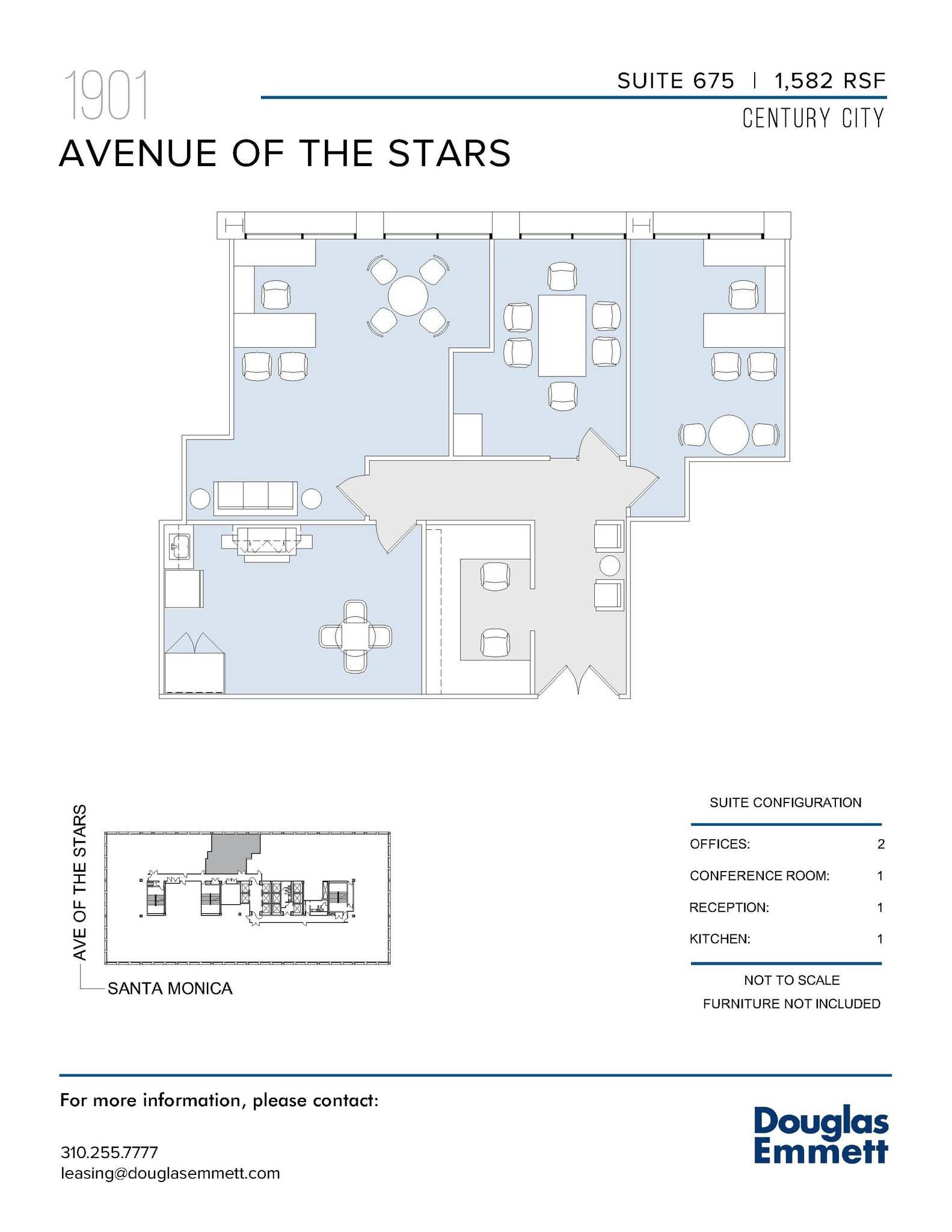 1901 Avenue of the Stars, Los Angeles, CA to rent Floor Plan- Image 1 of 1