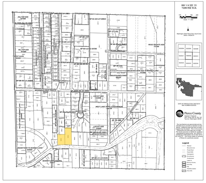 18404-18414 Veterans Memorial Dr E, Bonney Lake, WA for sale - Plat Map - Image 2 of 7