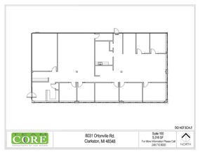 8031 Ortonville Rd, Clarkston, MI for rent Floor Plan- Image 1 of 1