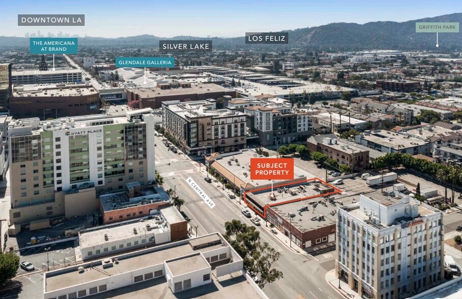 215 N Central Ave, Glendale, CA for sale - Aerial - Image 2 of 6