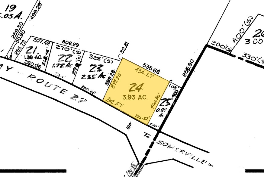 3474 Route 22 W, Readington, NJ for sale - Plat Map - Image 2 of 3