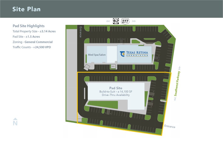 6767 Southwest Pky, Wichita Falls, TX for rent - Site Plan - Image 2 of 3