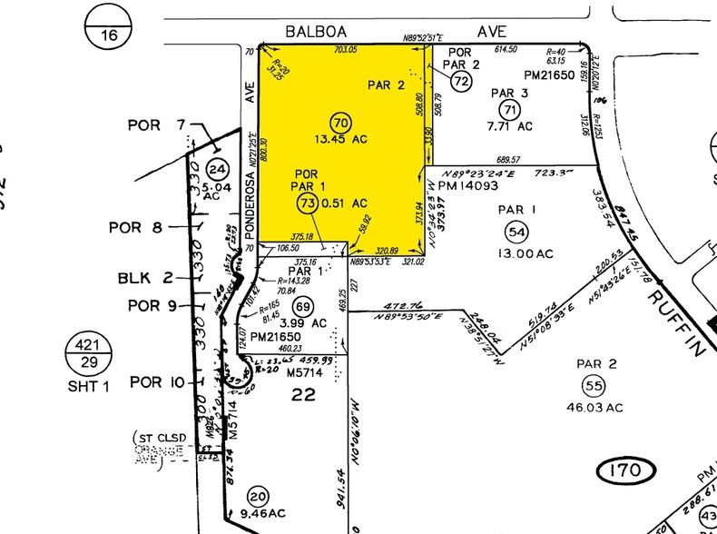 Office in San Diego, CA for rent - Plat Map - Image 1 of 1