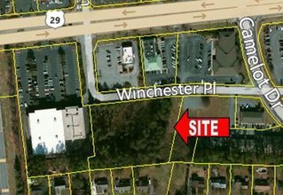 Winchester Pl, Spartanburg, SC - aerial  map view