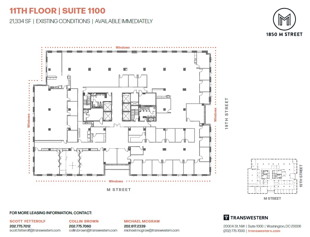 1850 M St NW, Washington, DC to rent Floor Plan- Image 1 of 1
