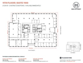 1850 M St NW, Washington, DC to rent Floor Plan- Image 1 of 1