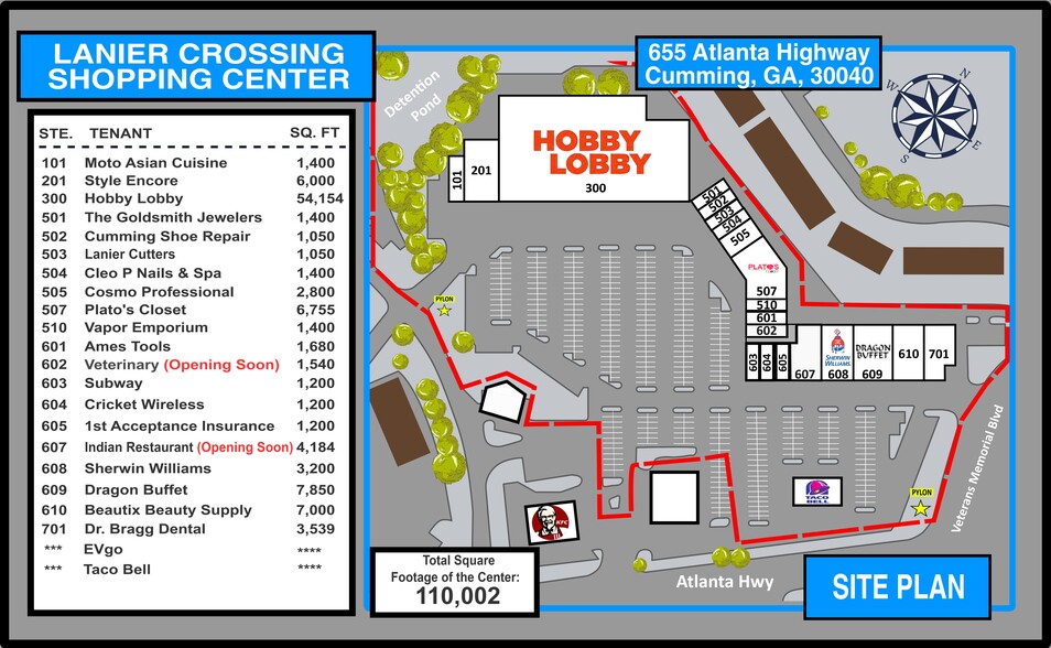 655 Atlanta Hwy, Cumming, GA for rent - Site Plan - Image 2 of 10