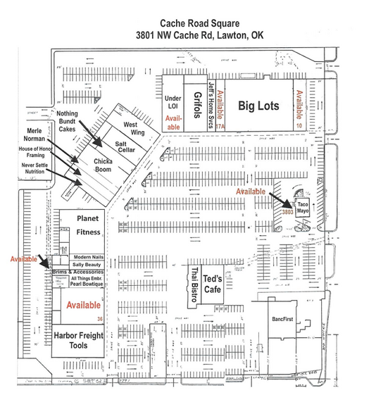 3801 NW Cache Rd, Lawton, OK for rent - Site Plan - Image 2 of 2