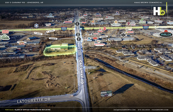 3301 S Caraway Rd, Jonesboro, AR - aerial  map view