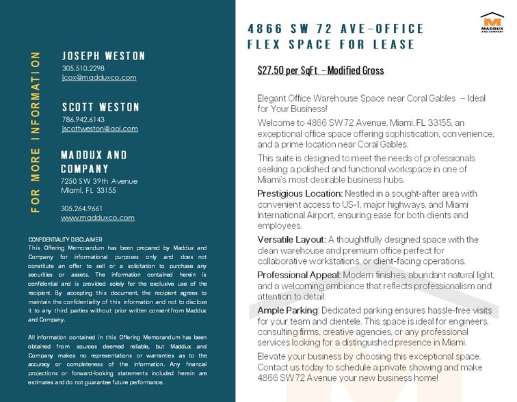 4866 SW 72nd Ave, Miami, FL to rent - Building Photo - Image 2 of 5