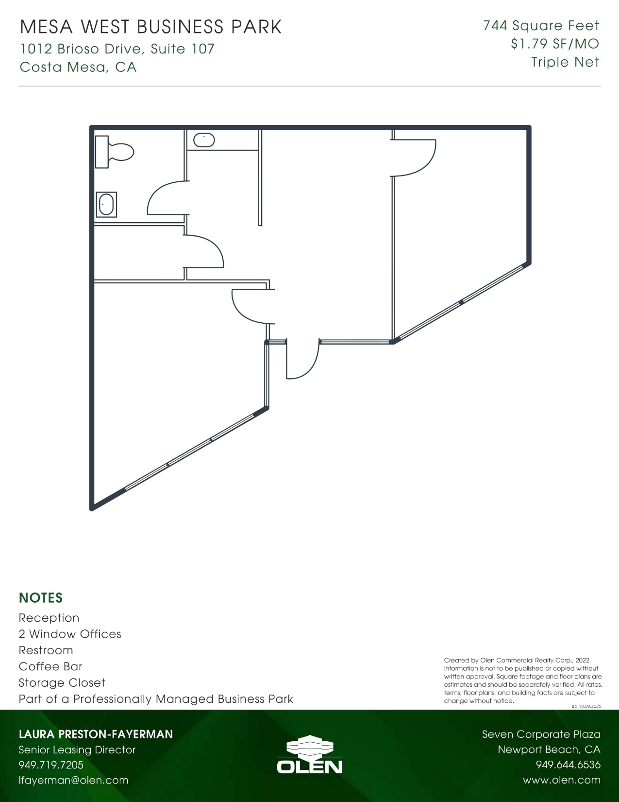 1012 Brioso Dr, Costa Mesa, CA to rent Floor Plan- Image 1 of 1