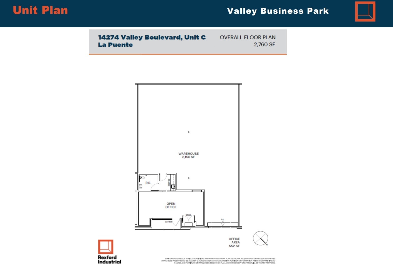 14278 Valley Blvd, City Of Industry, CA to rent Floor Plan- Image 1 of 1