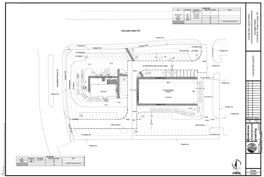 2157 Avondale Haslet Rd, Haslet, TX for rent - Site Plan - Image 2 of 2