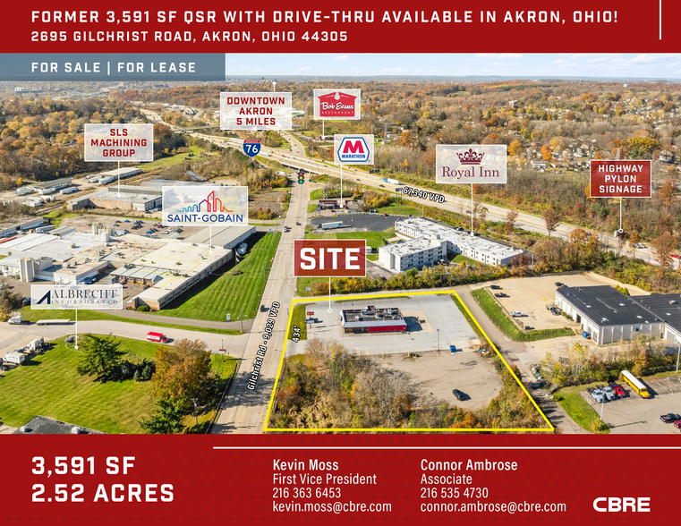 2695 Gilchrist Rd, Akron, OH for sale - Building Photo - Image 1 of 4