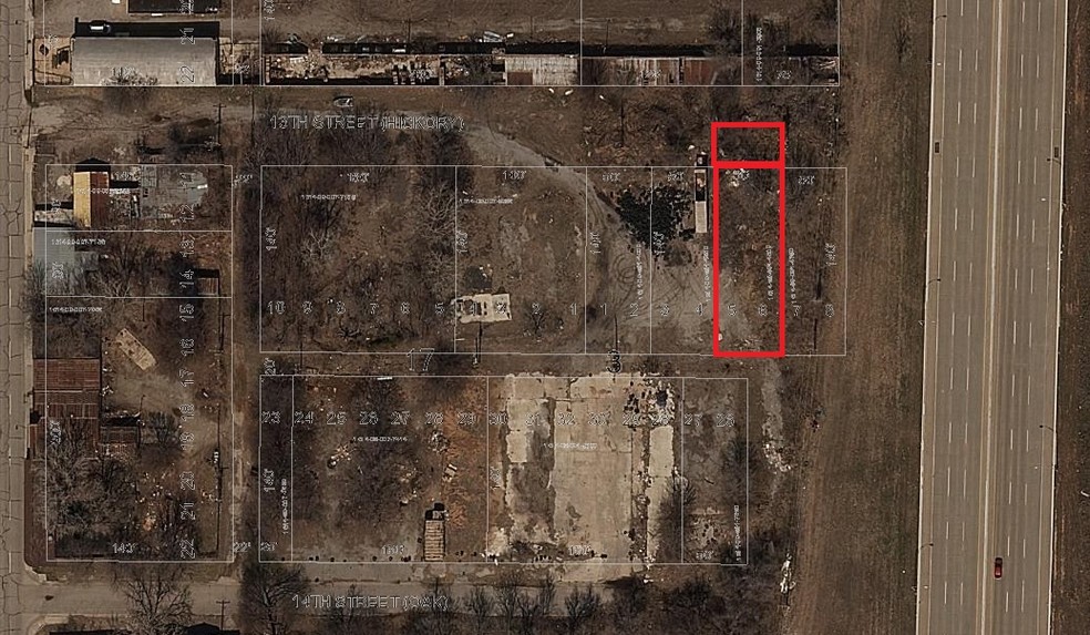 SW 13th And Robinson - 2 Lots Near Scissortail Park, Oklahoma City, OK for sale - Aerial - Image 2 of 2