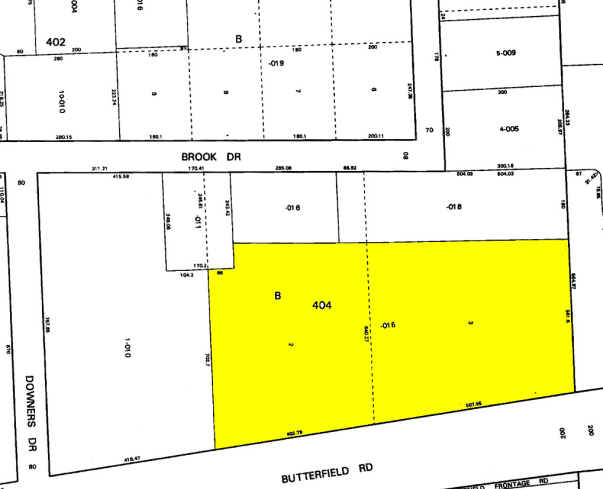 1300-1418 Butterfield Rd, Downers Grove, IL for sale - Plat Map - Image 1 of 1