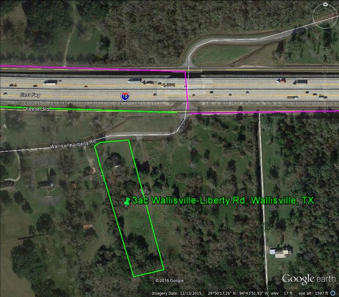 S Of I-10 E On Wallisville-Liberty Rd, Wallisville, TX for sale - Building Photo - Image 1 of 2