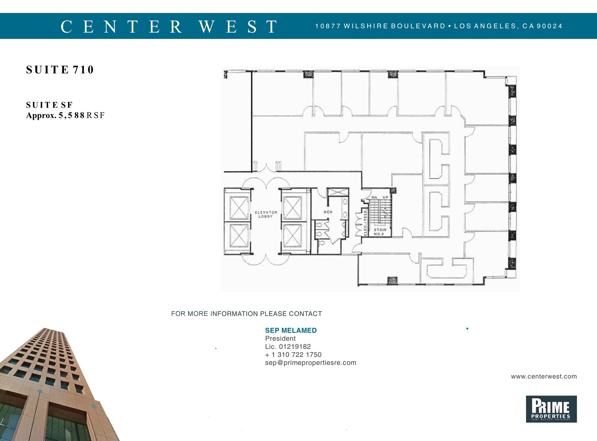 10877 Wilshire Blvd, Los Angeles, CA for rent Site Plan- Image 1 of 1