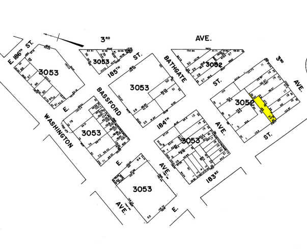 545 E 183rd St, Bronx, NY for sale - Plat Map - Image 2 of 4