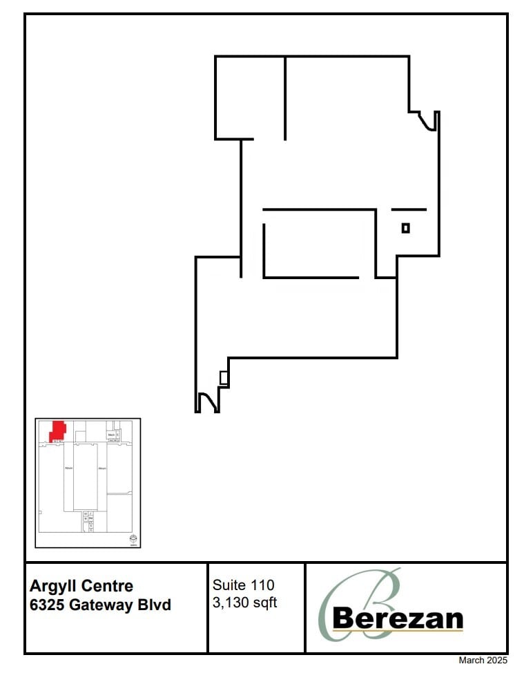 6325 Gateway Blvd NW, Edmonton, AB to rent Floor Plan- Image 1 of 1