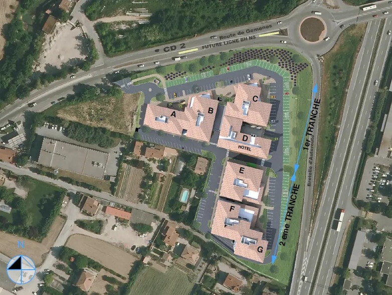 Route De Gemenos, Aubagne to rent - Site Plan - Image 2 of 4