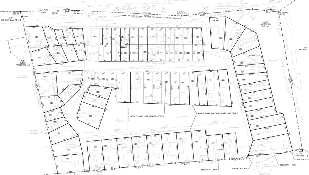 THREE Connecticut Mobile Home Parks portfolio of 3 properties for sale on LoopNet.co.uk - Site Plan - Image 3 of 3