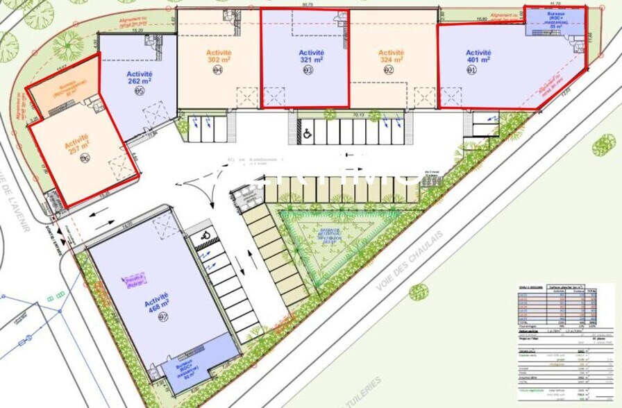 Light Industrial in Grigny to rent - Site Plan - Image 2 of 12