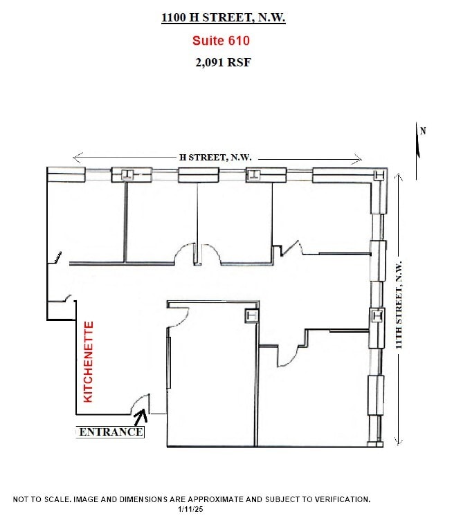1100 H St NW, Washington, DC to rent Floor Plan- Image 1 of 6