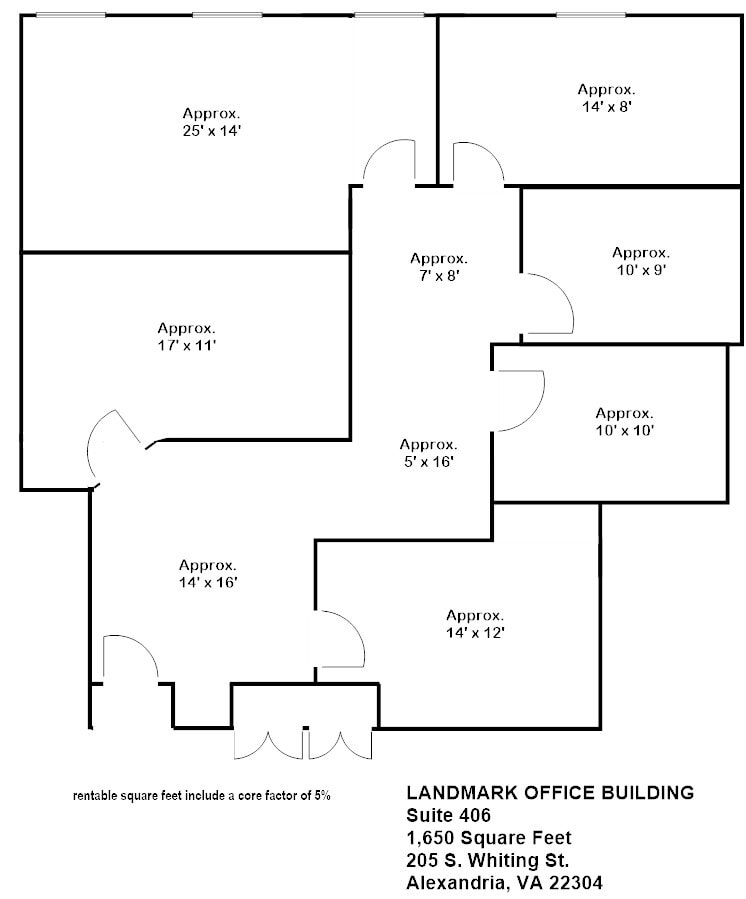 205 S Whiting St, Alexandria, VA to rent Floor Plan- Image 1 of 1