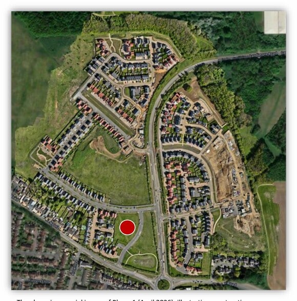 1 Sparrowhawk Crescent, Northampton for sale - Aerial - Image 2 of 3