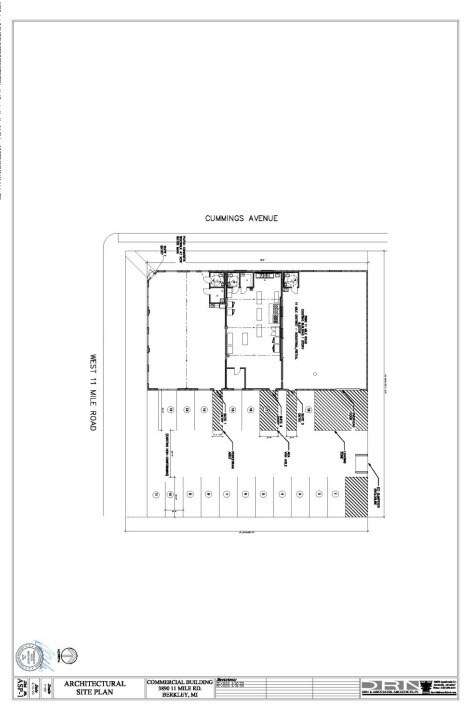 3890 11 Mile Rd, Berkley, MI to rent Site Plan- Image 1 of 2