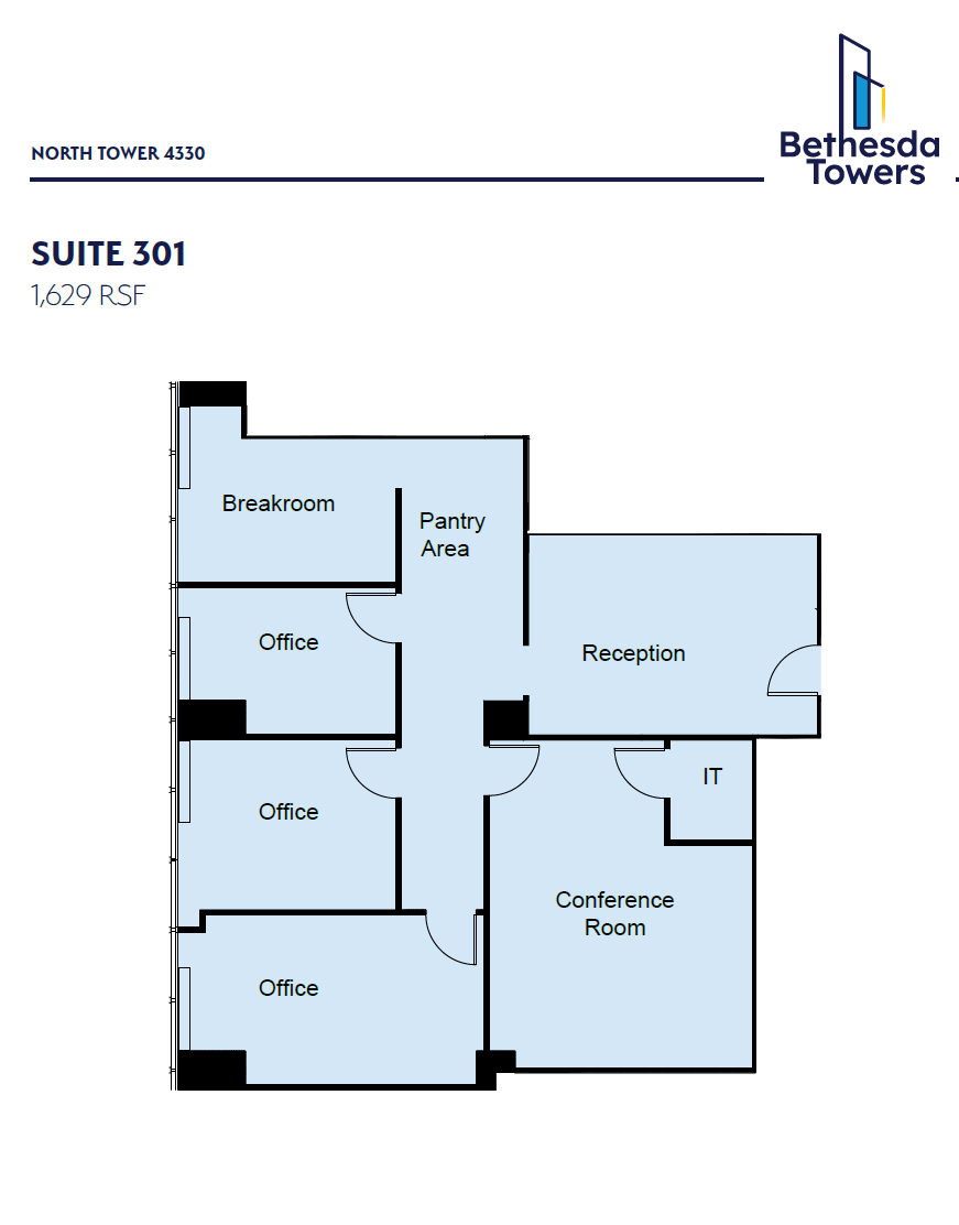 4340 East-West Hwy, Bethesda, MD to rent Floor Plan- Image 1 of 1