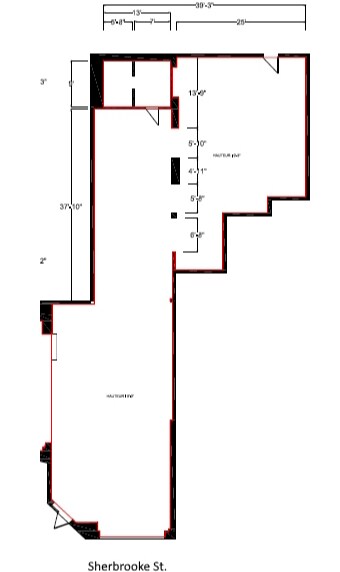 6175-6177 Rue Sherbrooke O, Montréal, QC to rent Floor Plan- Image 1 of 1