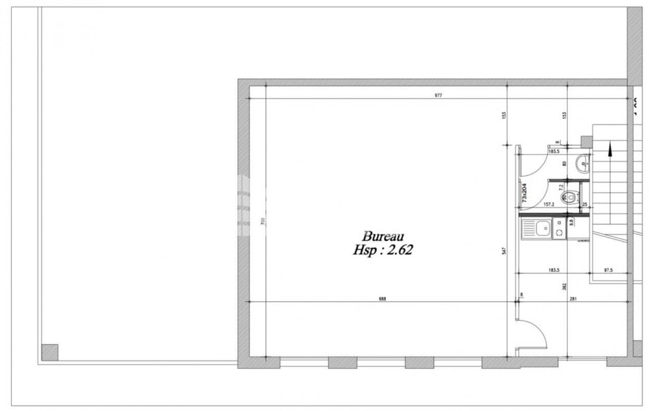 Light Industrial in Gennevilliers to rent - Floor Plan - Image 3 of 3
