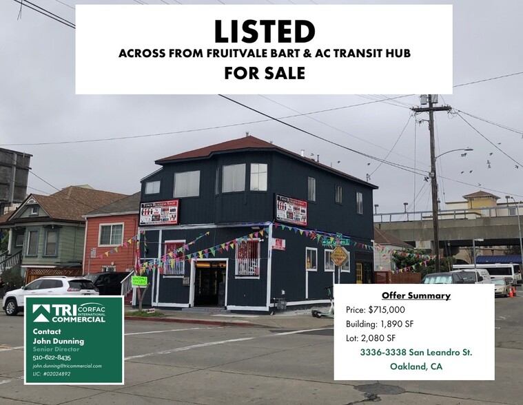 3336-3338 San Leandro St, Oakland, CA for sale - Building Photo - Image 1 of 7