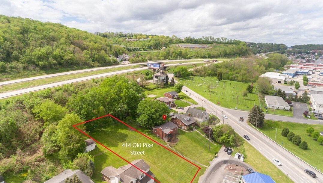 414 Old Pike St, Canonsburg, PA for sale Aerial- Image 1 of 7