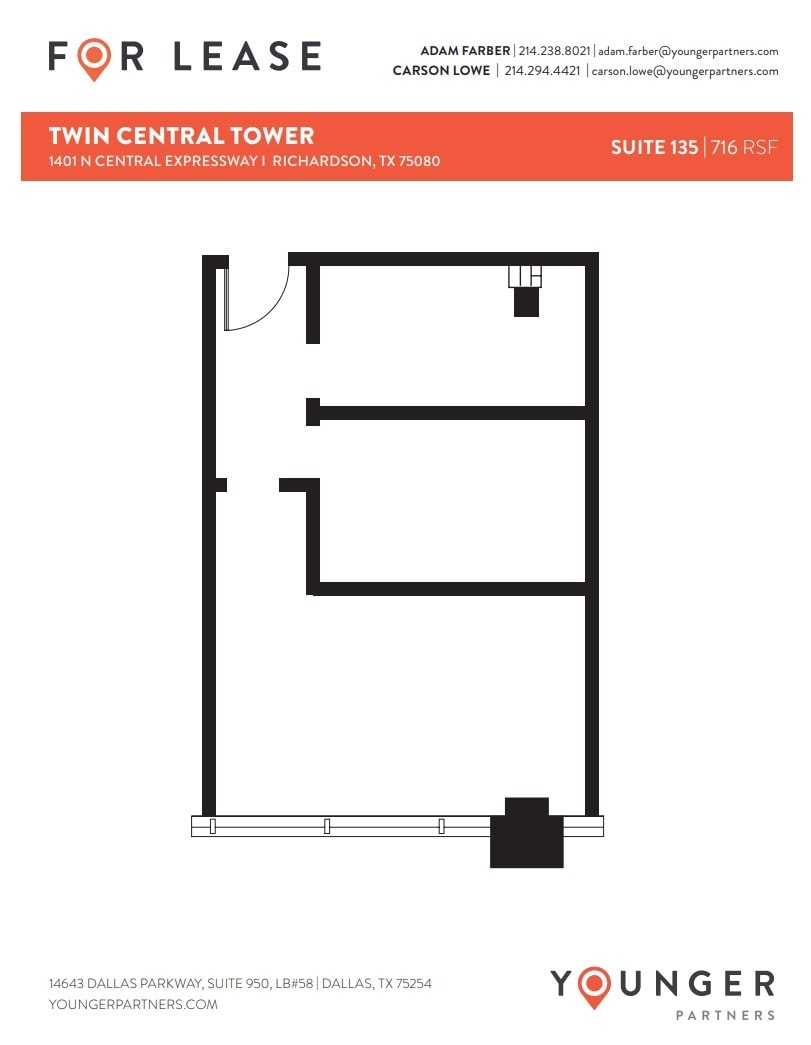 1401 N Central Expy, Richardson, TX to rent Floor Plan- Image 1 of 1