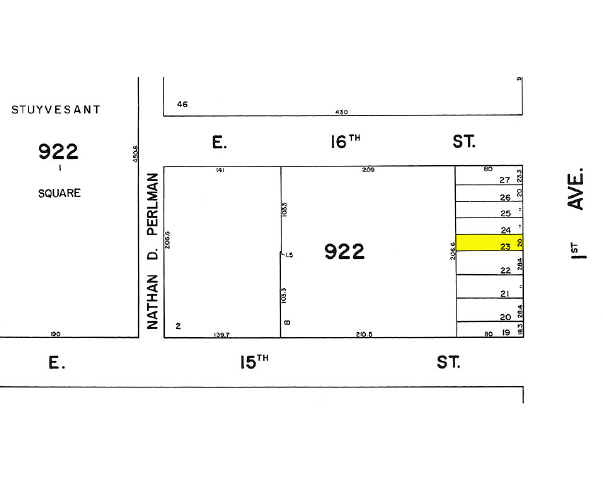 271 First Ave, New York, NY for rent - Plat Map - Image 2 of 6